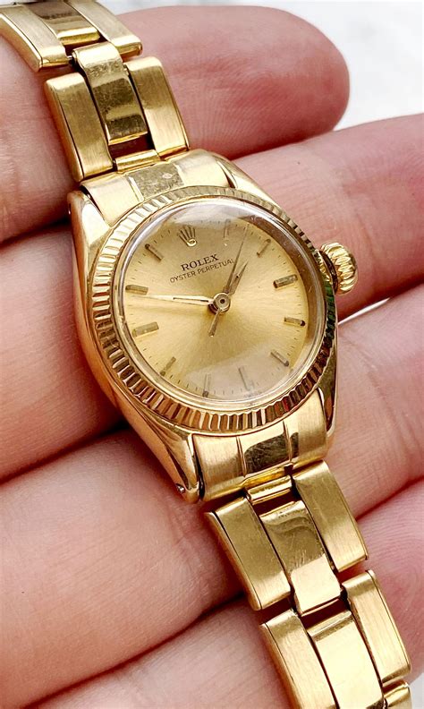 mini rolex gold|smallest rolex.